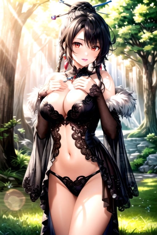 Soleado, Lulu (final Fantasy), Pelo MorenoPorno AI Hentai