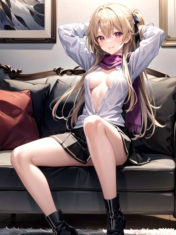 Sitting Down, Illyasviel Von Einzbern, Ai Generated Shemale AI Porn