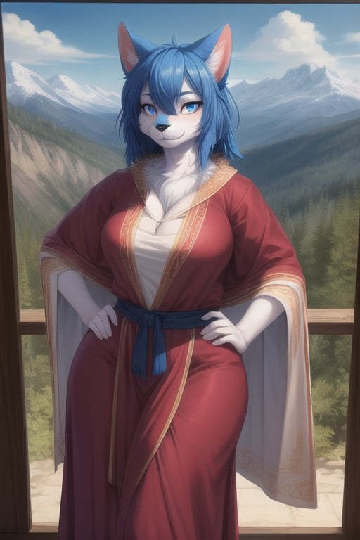 1 Person, Toga, Mountains Furry AI Porn