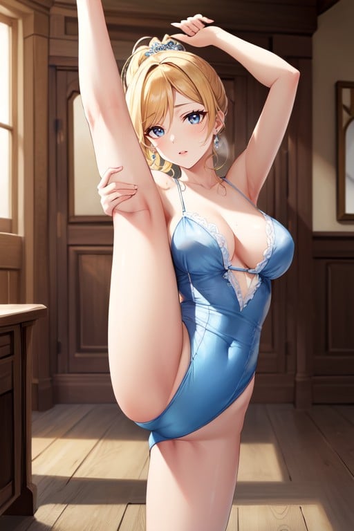 Love Live, Blue Leotard, BallerinaAI 포르노