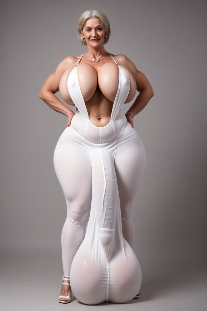 Sling Bra, Breast Expansion, Big Cock Bulge Shemale AI Porn