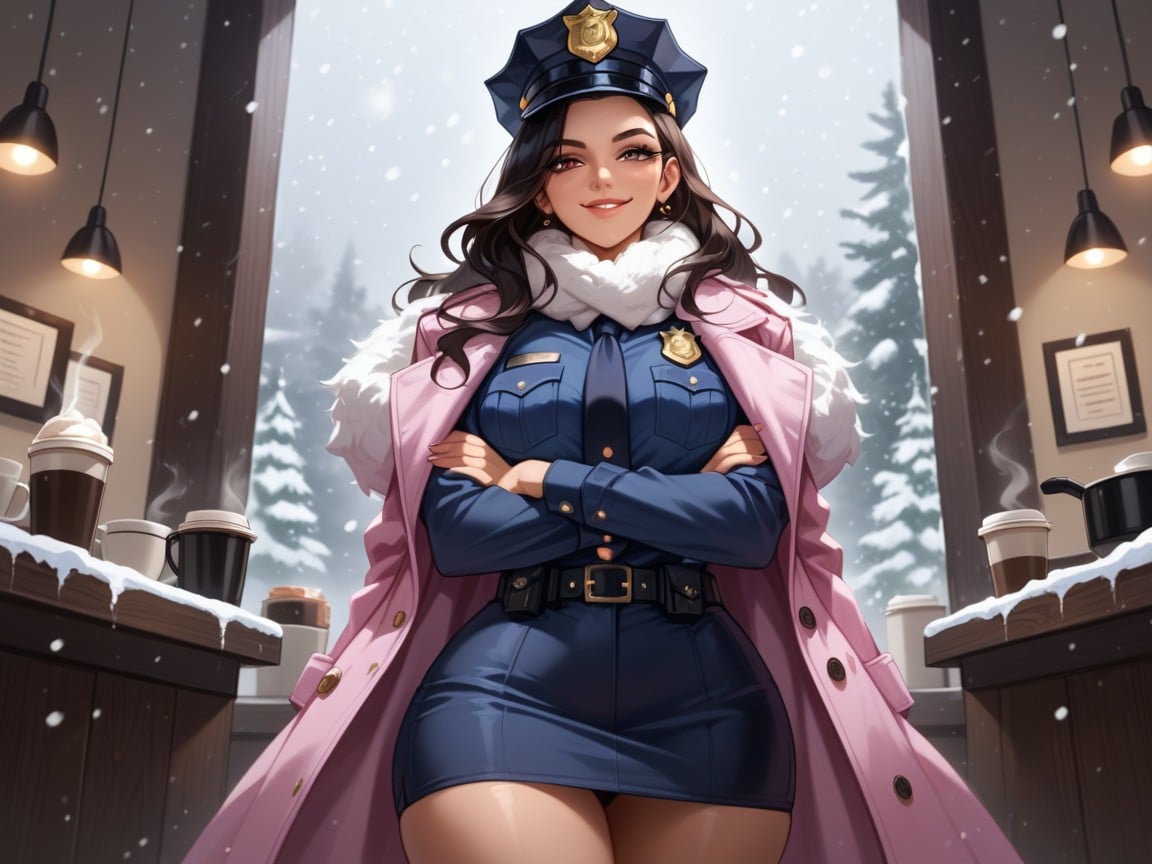 Straight, Bust, Coffee Shop Background Hentai AI Porn