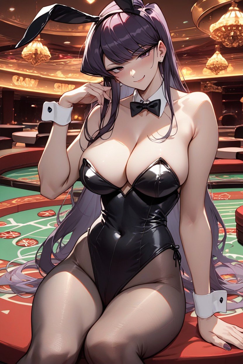 Casino, Seductive Smirk, Sexy Pose Hentai IA pornografia