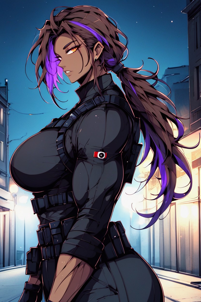 Side View, Narrow Waist, Muscular Hentai AI Porn