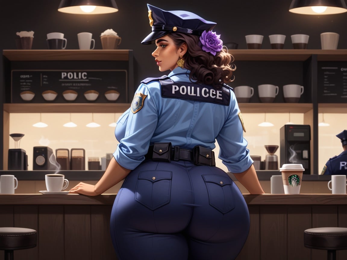 Coffee Shop Background, Soft Shadow, Nsfw Hentai AI Porn