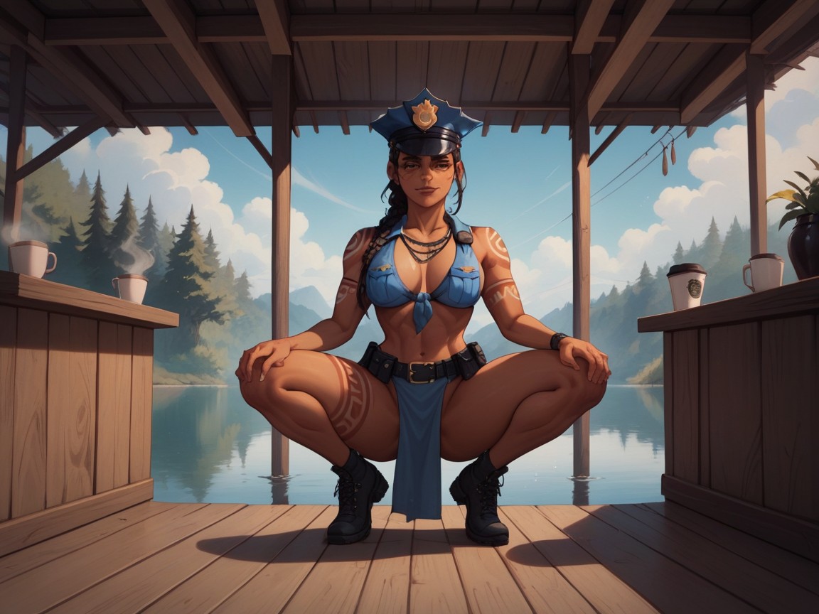 1 Person, Proud Face, Curved Breasts AI Porn