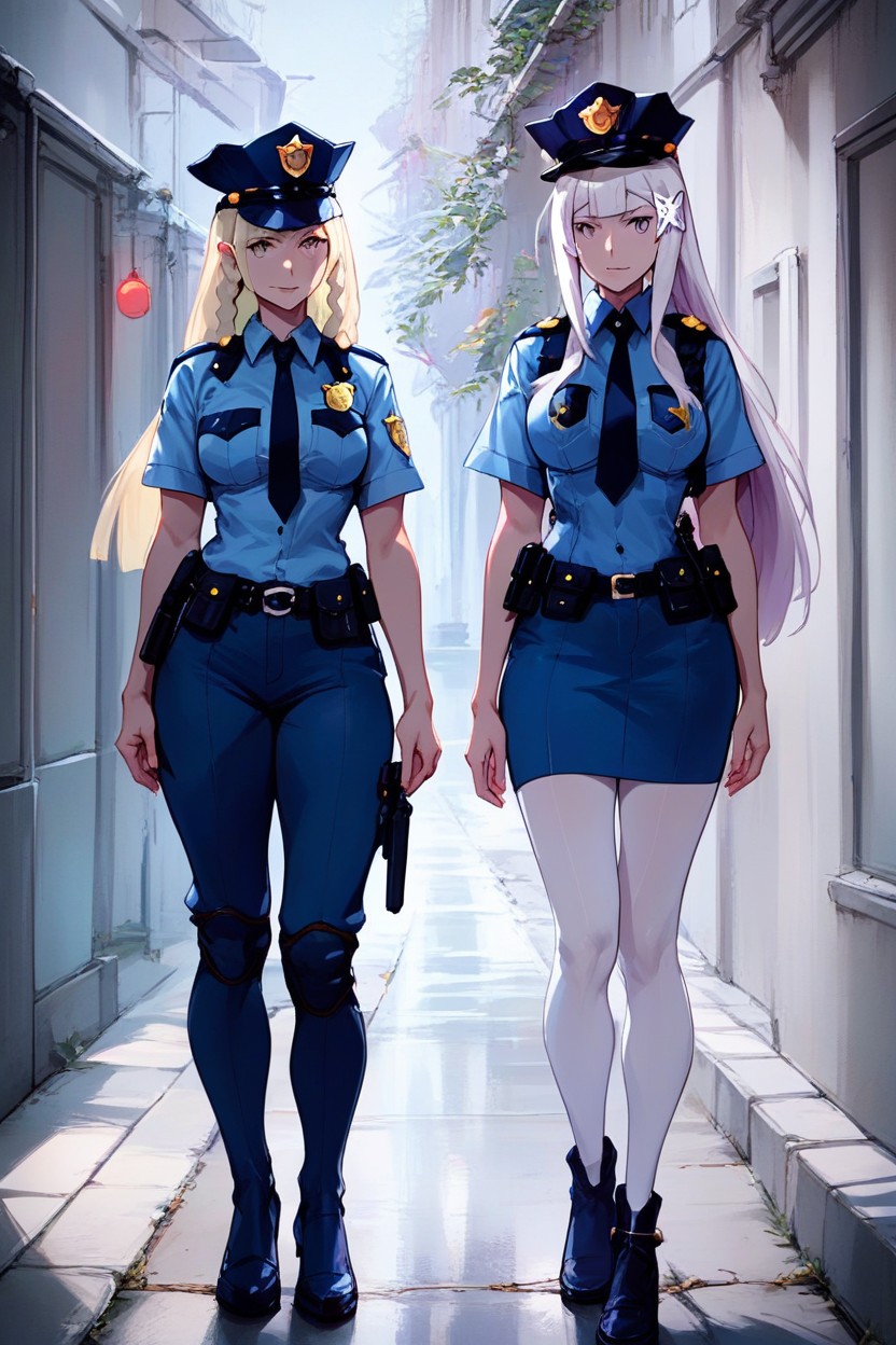 Lilliepokémon, Costume De Police, Corps EntierPorno IA Hentai