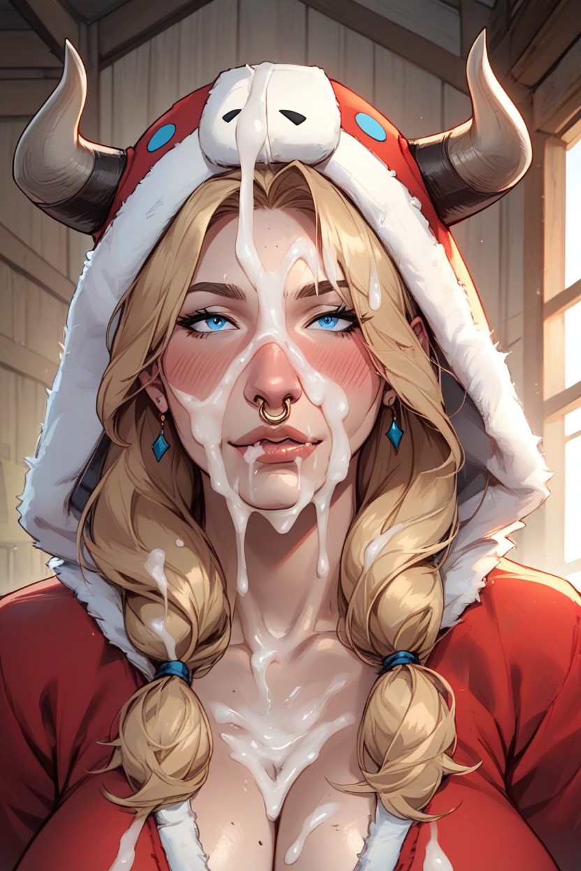 Close Up, Boots, Fur Collar AI Porn