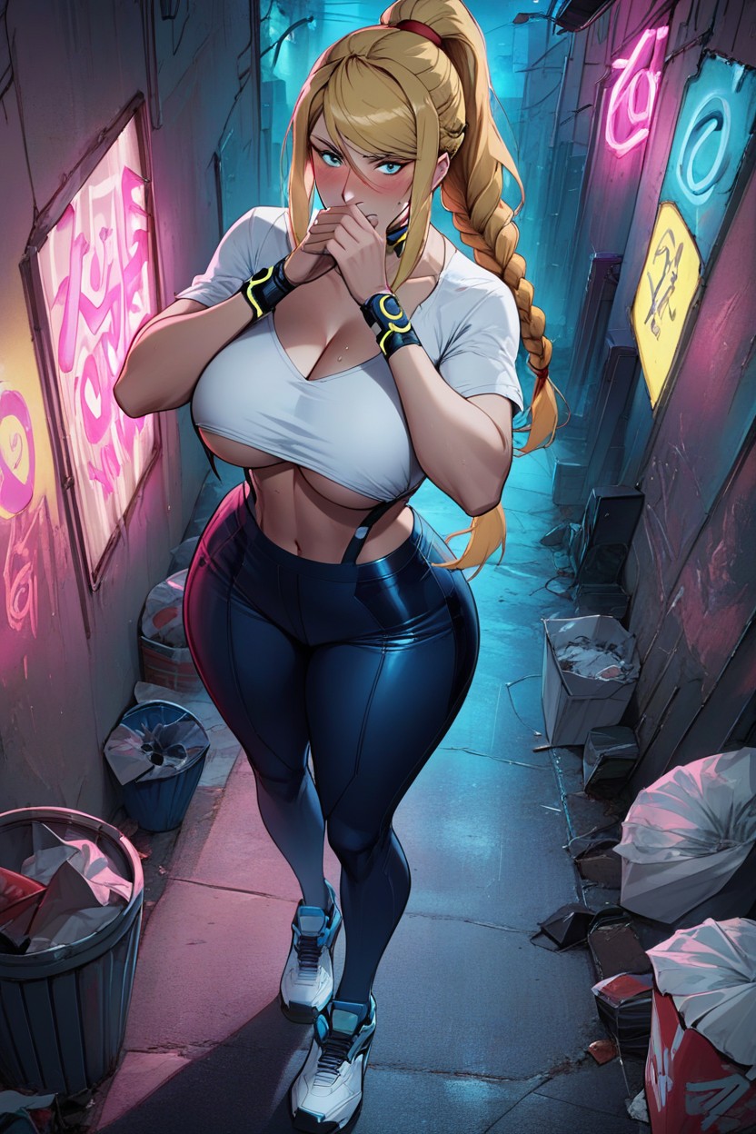 Dark Alley, Thick Thighs, No Jewelry Hentai AI Porn