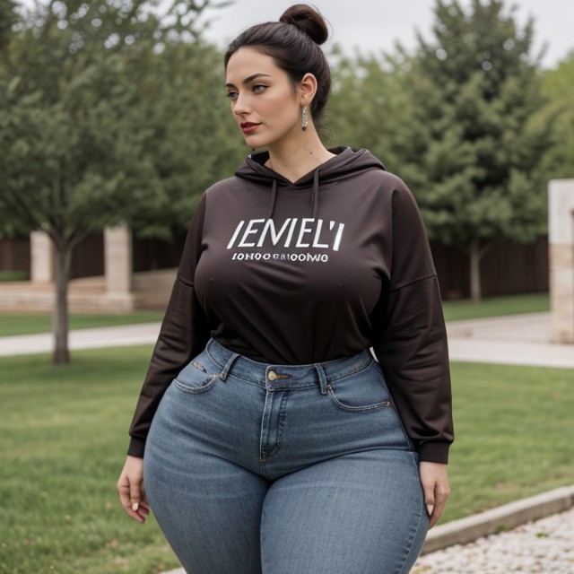 Mrshourglass, Woman, Double Quadruple Wide Hips AI Porn