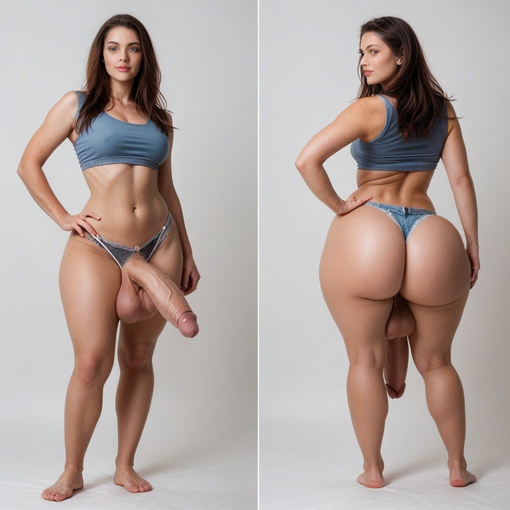 Hourglass Body, Multiple Angles, Hyper BallsPorno IA de transexuales