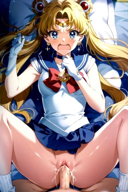 Sailor Moon, Sorprendida, SmallperkylittlebreastsPorno AI Hentai