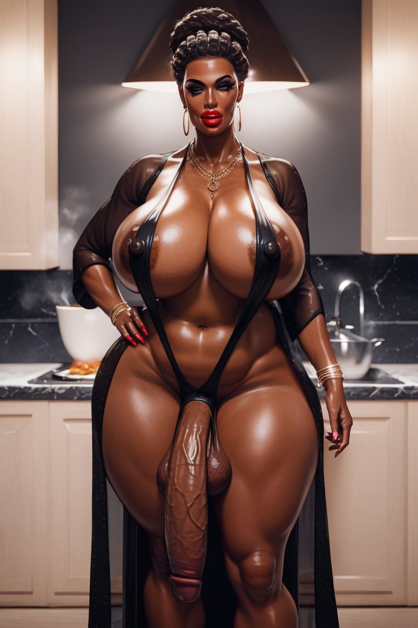 Massive, See Through, Bimbo Shemale AI Porn