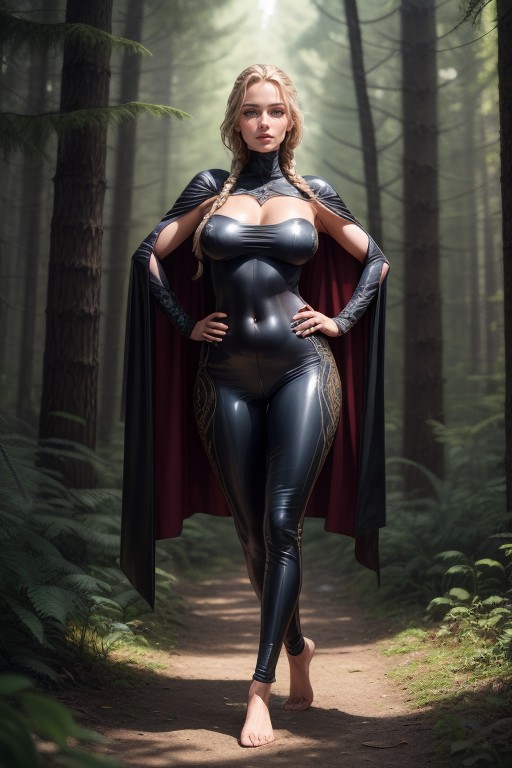 Beauty, Forest, Standing AI Porn