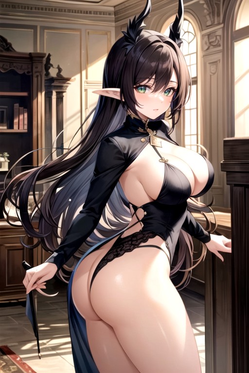 Great Build, Beautiful Legs, Dark Brown HairPorno AI Hentai