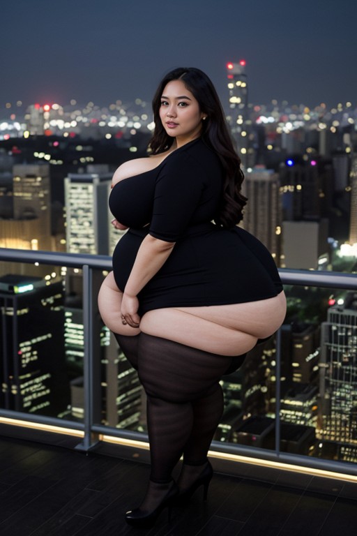 Ssbbw, Soutien Des Fesses, 20sPorno IA transsexuelle