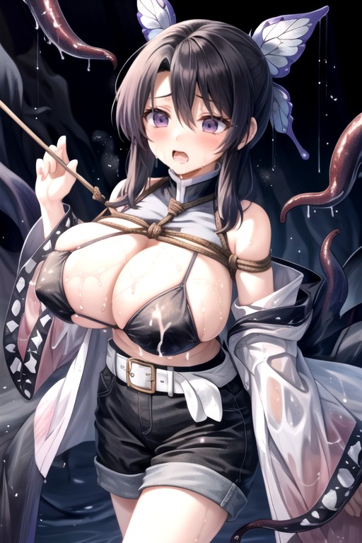 Expansion Mammaire, Tentacules, ShibariPorno IA transsexuelle