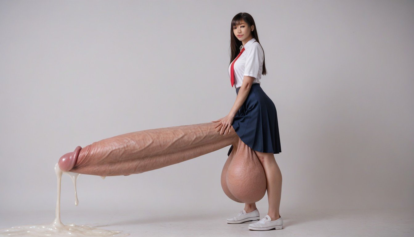 Gigantic Balls, Petit Body, アジア人女性ニューハーフAIポルノ