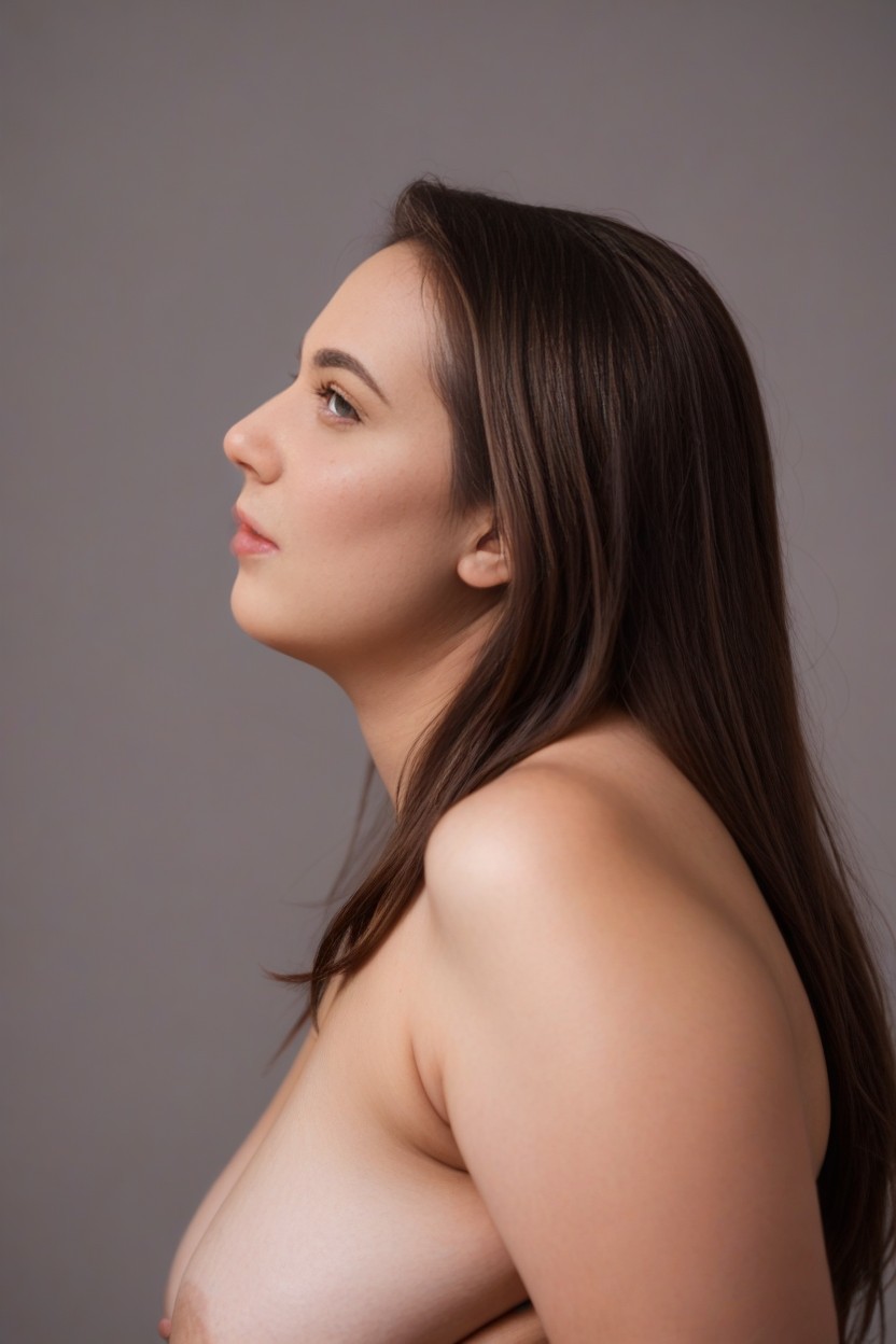 Model, Nude, Simple Background Shemale AI Porn