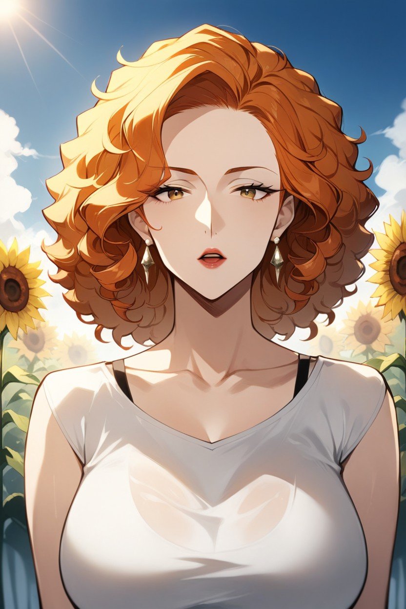 混乱した顔, A Woman With Shoulder-length Hair Curly Hair, アフロヘンタイAIポルノ