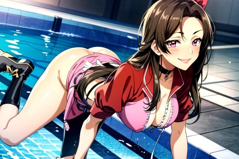 Pool, Orgasm, いたずら好きヘンタイAIポルノ