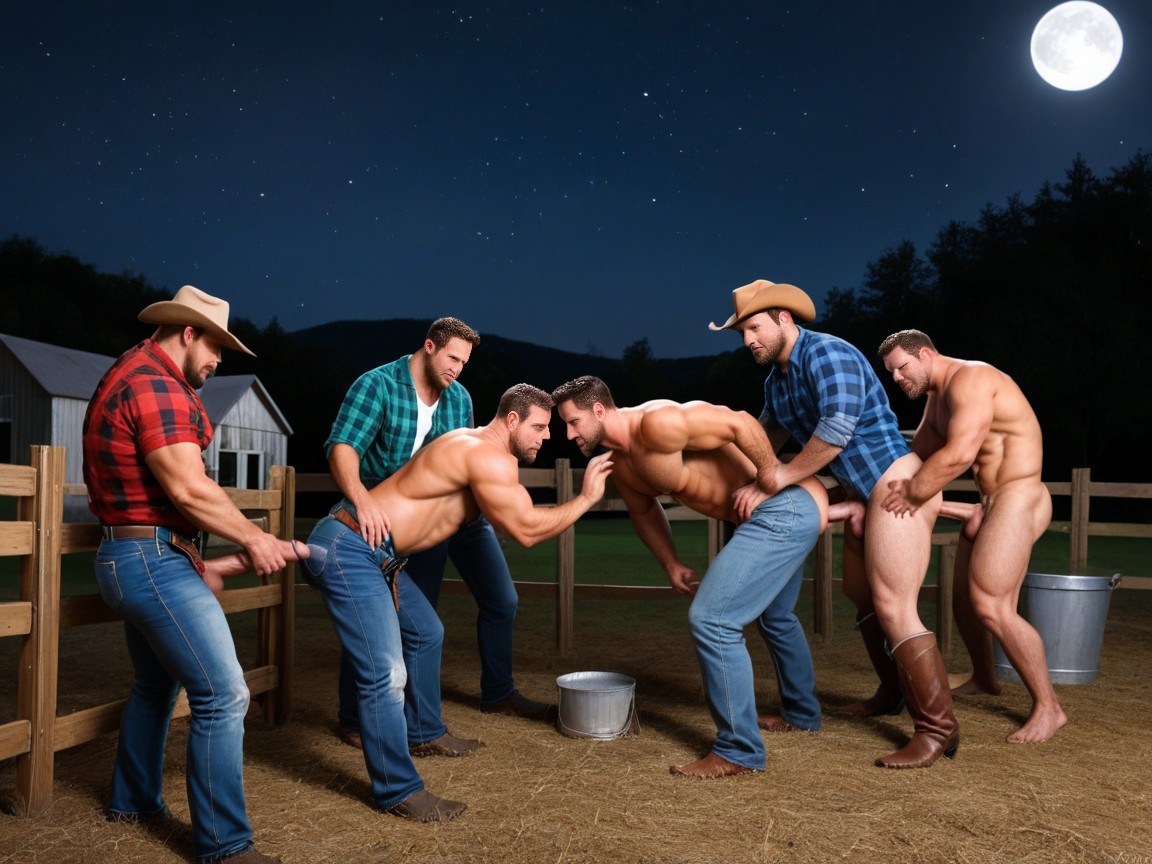 Fuck, Shirts Open, Heavy Beards AI Gay Porn
