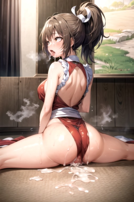 Mai Shiranui (the King Of Fighters), Split (vista Trasera), AhegaoPorno IA de transexuales