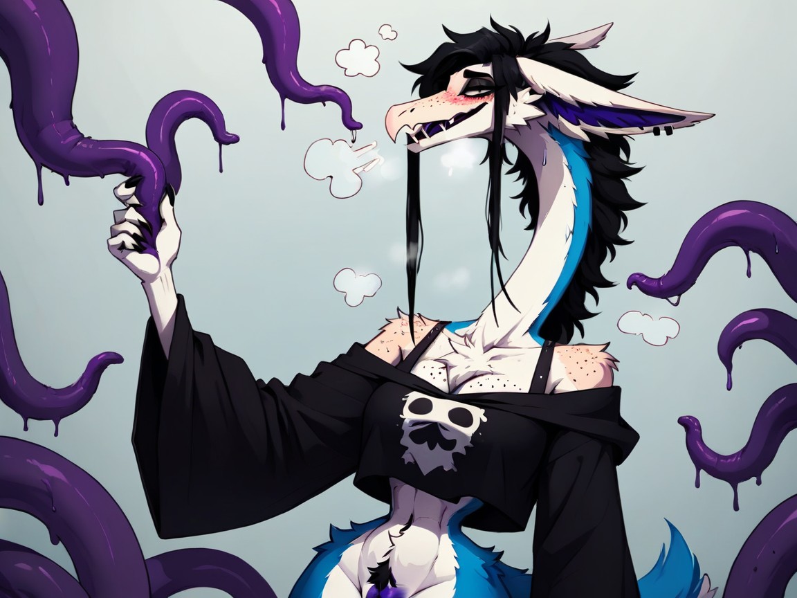 Female, Dragon, Claws Furry AI Porn