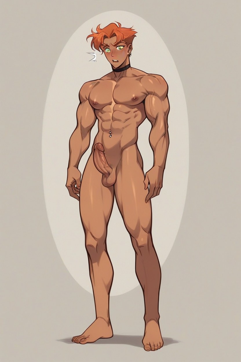 Green Eyes, Tanned Skin, Small Hentai AI Porn