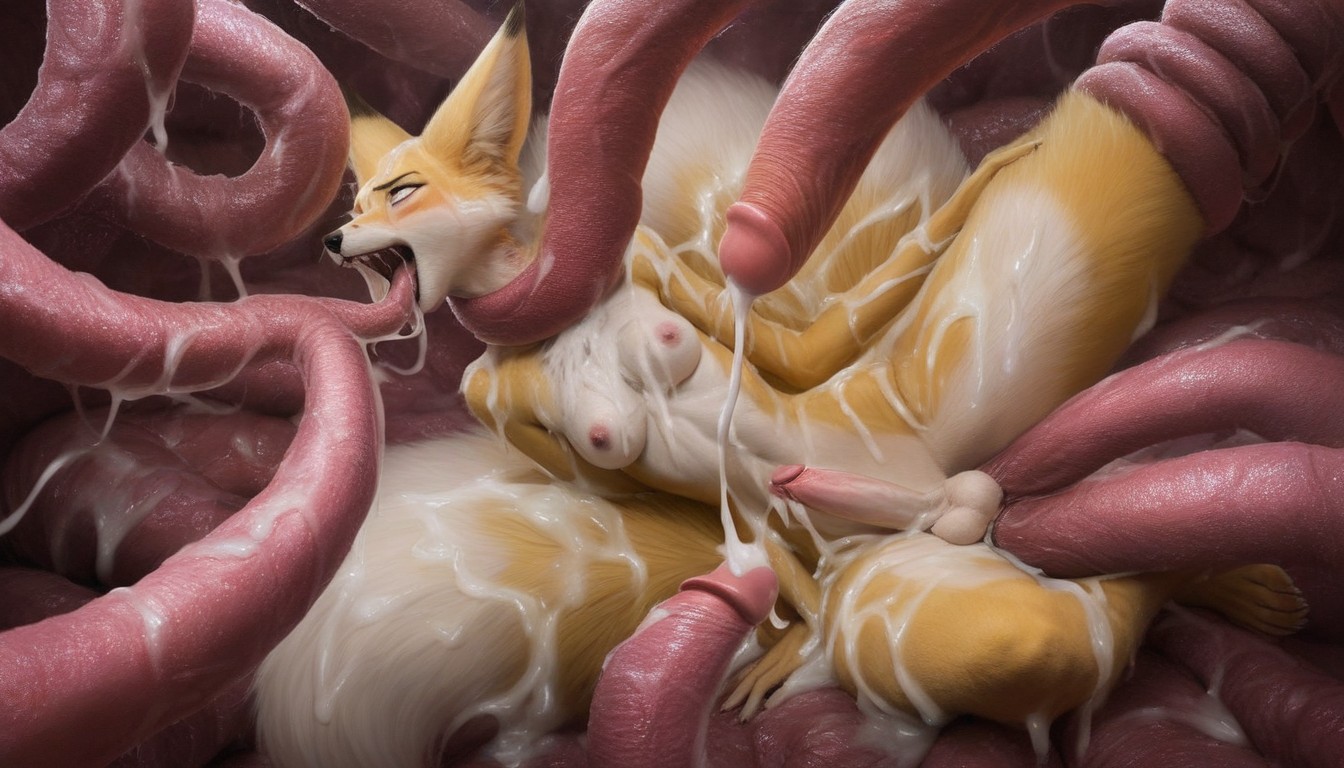 Ninetails From Pokemon, Nine Tails, Fucked Silly AI Gay Porn