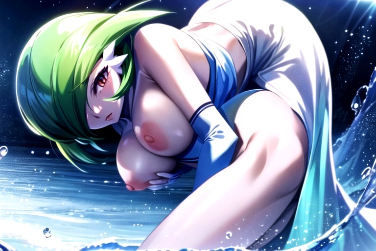 2 Pessoas, Gardevoir (pokemon), Agarrando Os Seios Travesti IA Pornô