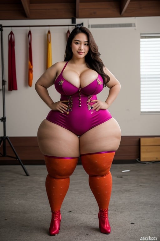 Modelo, Ssbbw, Lutador Travesti IA Pornô