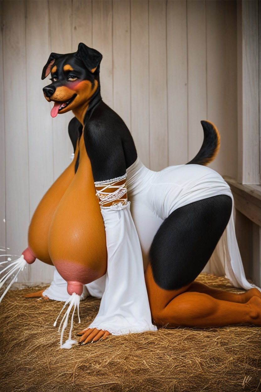 Farm, Ahegao, Long Nipples Furry AI Porn