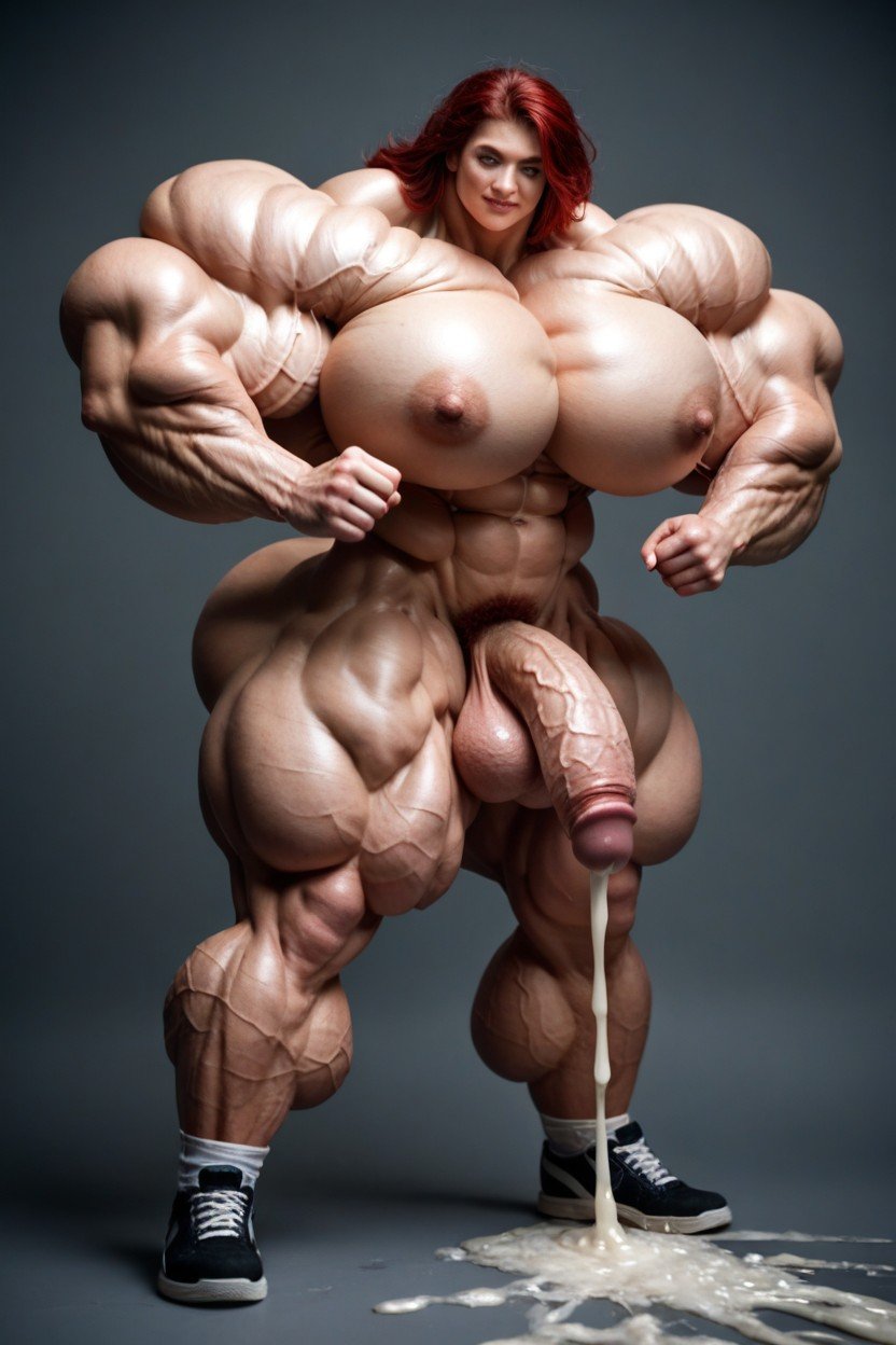 Vascularity, Powerful Torso, Thick Shemale AI Porn