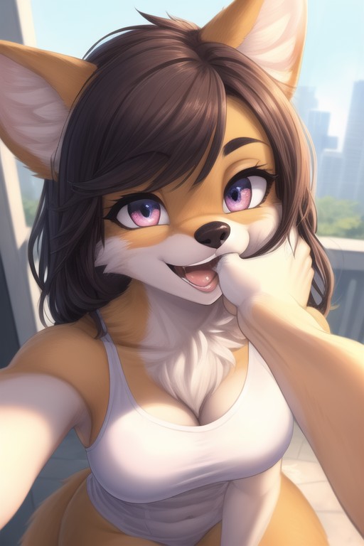 Selfie, Fit, 18+ Furry AI Porn