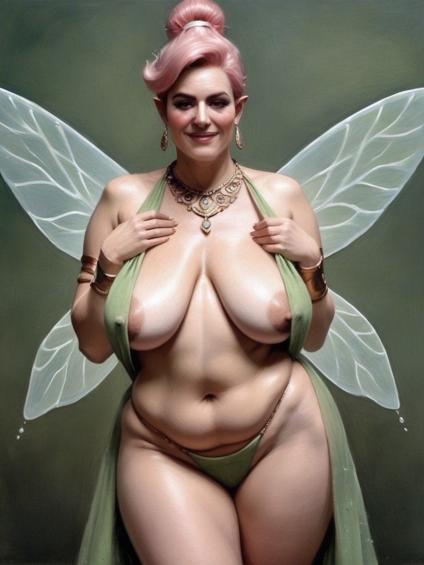 Fairy, Extremely Skimpy Fairy, Non Nude Hentai AI Porn