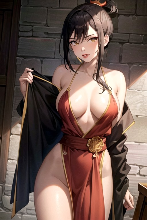 Off-shoulder, Small Breast, Azula (avatar) AI Porn