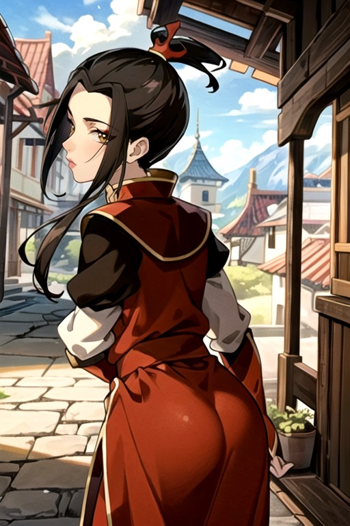 18+, Side View, Azula (avatar) Shemale AI Porn