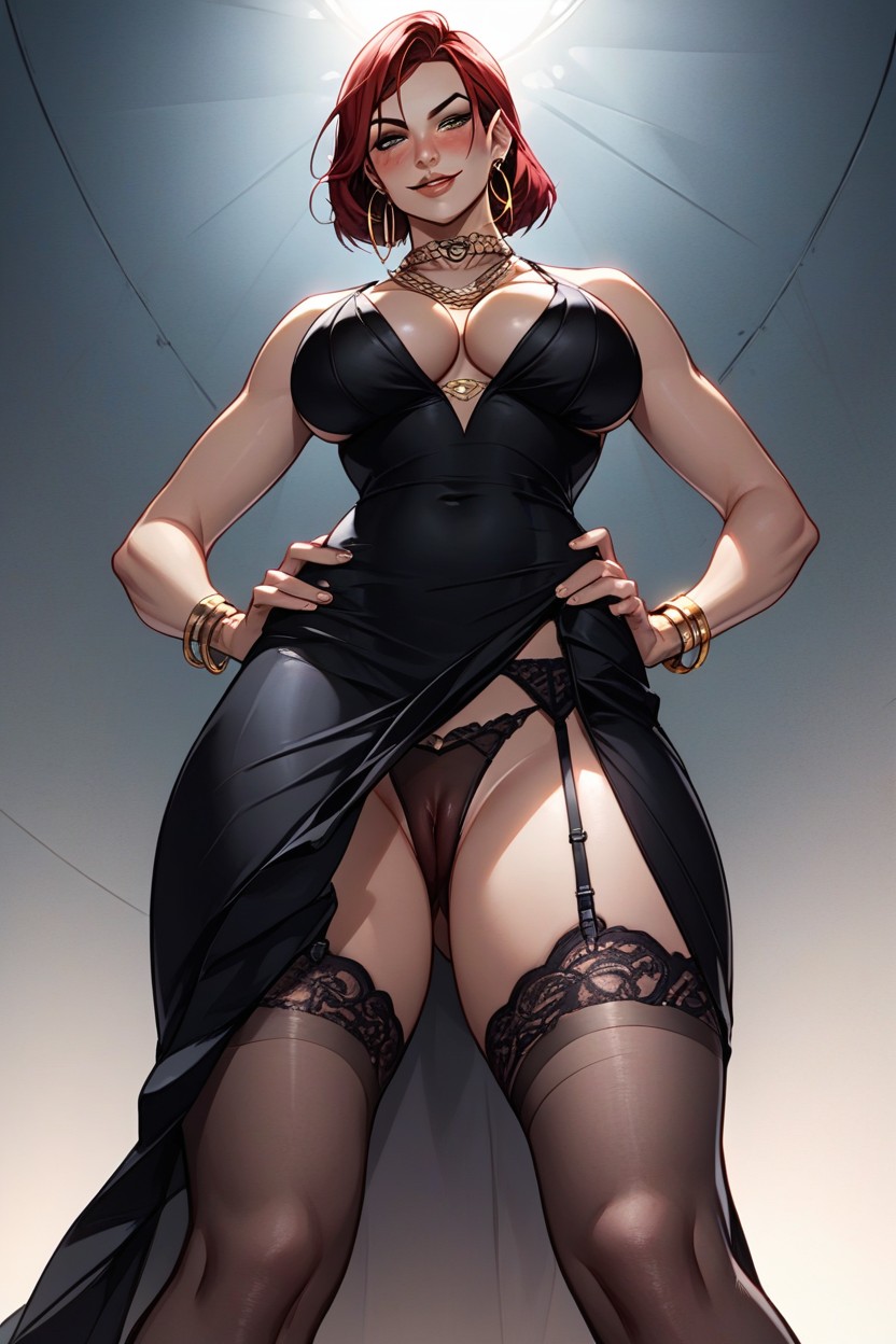 Front View, Top Down, Sexy Dress Hentai AI Porn