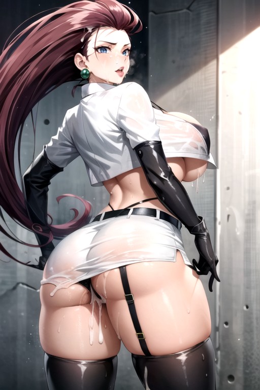 Side View, 顏射, Large BreastAI黃漫