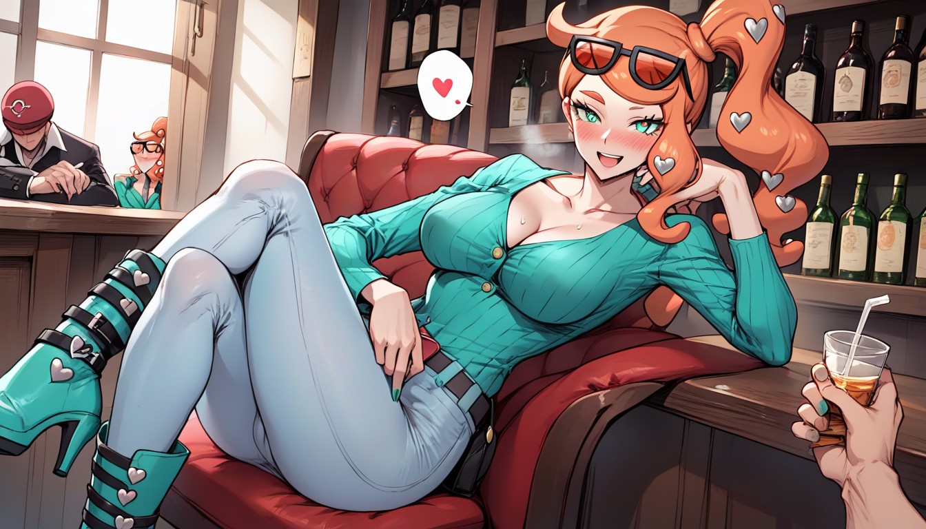 Coat, Man's Pov, High Heel Boots Hentai AI Porn