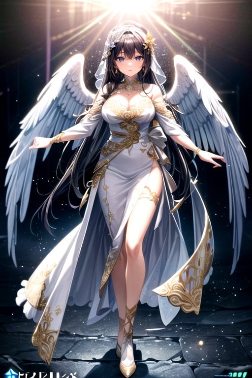 Full Body, Wedding Dress, Angel AI Porn