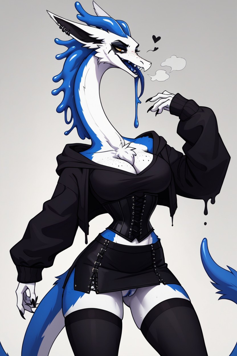 Paws, In Heat, Long Neck Furry AI Porn
