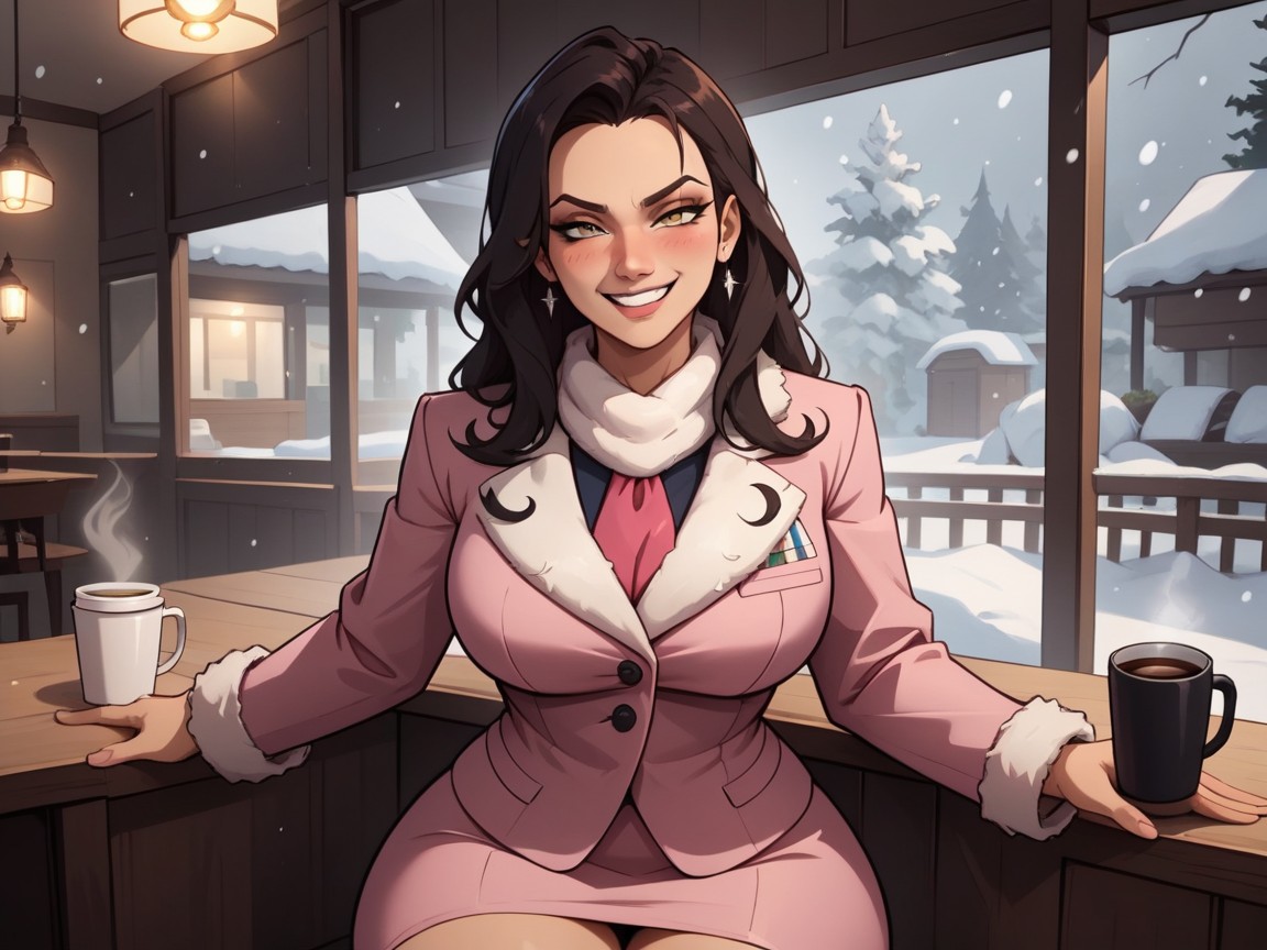 Smug Smile, Latina, Bust AI Porn