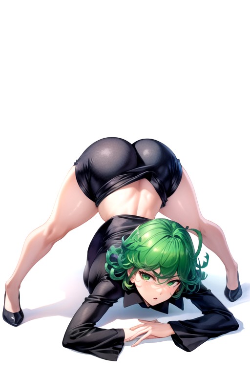 Jack O' Lantern Pose , Rear View, Tatsumaki (one Punch Man) Hentai AI Porn