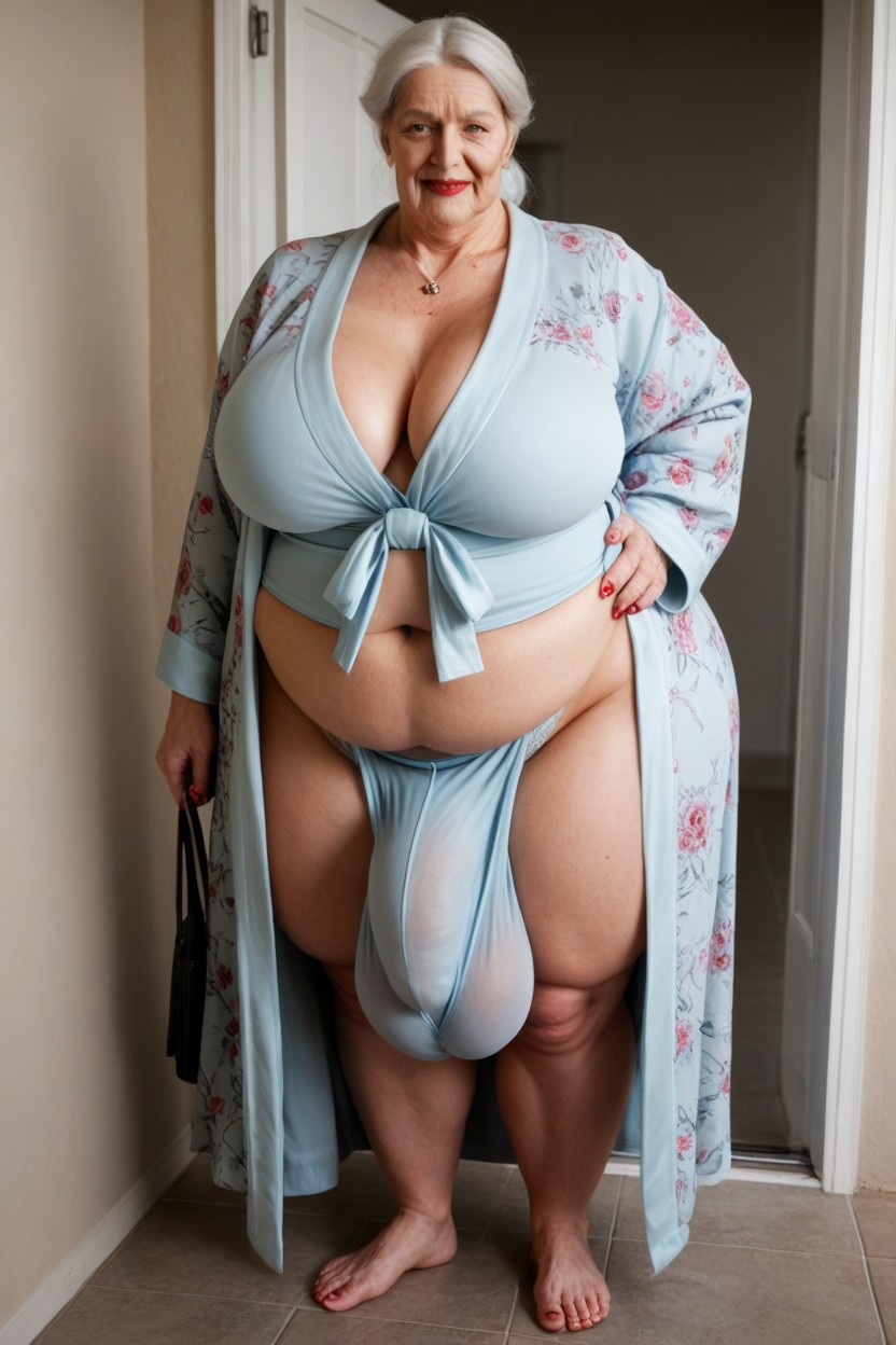 Extremely Fat, Sonriendo, Gigantesco Porno shemale IA