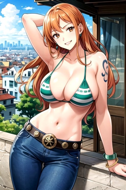 Naked, Nami (one Piece), Model Shemale AI Porn