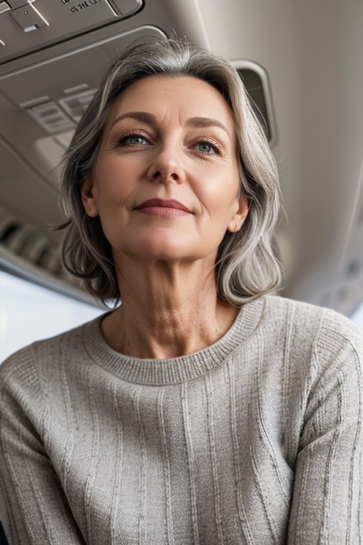 De Baixo Para Cima, Grey Sweater Dress, Cara Cansada Pornografia asiática com IA