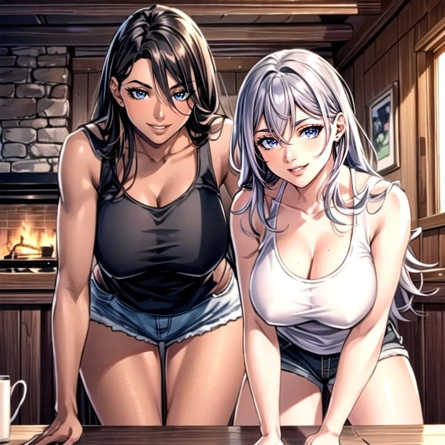 Ponto De Vista, Dark Skin, Winter Cabin Hentai IA pornografia