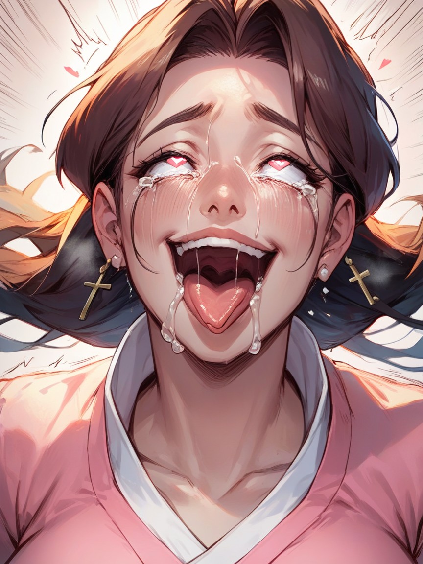 Ahegao, Feliz, Llorar De FelicidadPorno AI Hentai